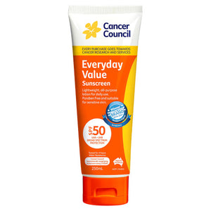 Cancer Council SPF50 Everyday Value Sunscreen Tube 110ml Pack of 30