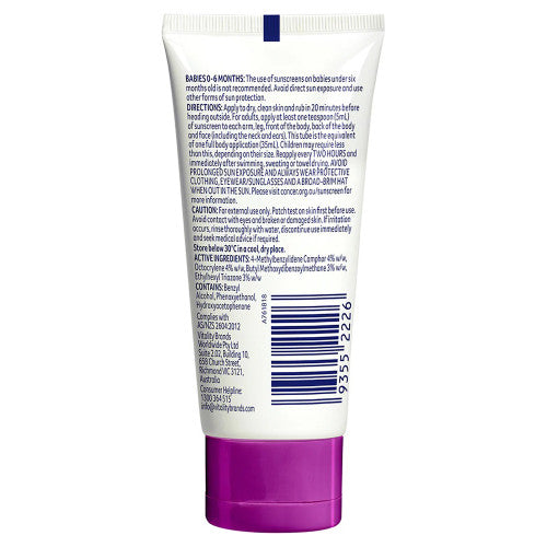 Cancer Council SPF50+ Kids Sunscreen Tube 35ml Pack of 60