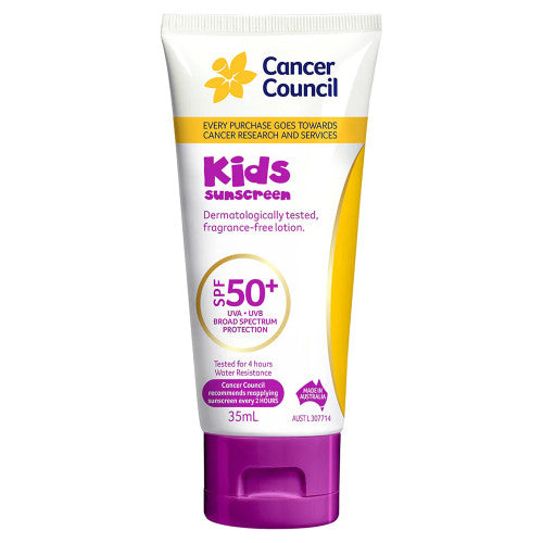 Cancer Council SPF50+ Kids Sunscreen Tube 35ml Pack of 60