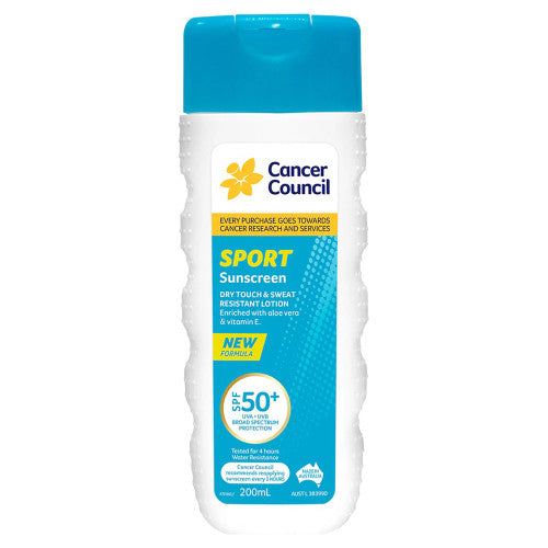 Cancer Council SPF50+ Sport Sunscreen Bottle 200ml Pack of 30