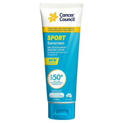 Cancer Council SPF50+ Sport Sunscreen Tube 110ml Pack of 30