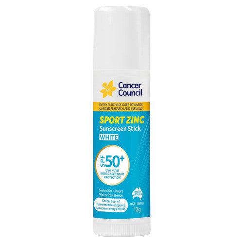 Cancer Council SPF50+ Sport Zinc Sunscreen Stick 12g Pack of 72