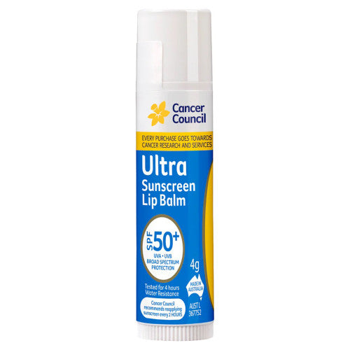 Cancer Council SPF50+ Ultra Lip Balm 4g Pack of 48