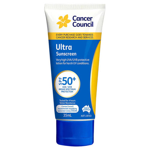 Cancer Council SPF50+ Ultra Sunscreen Tube 35ml Pack of 60