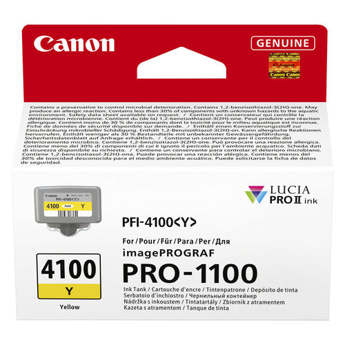 Canon PFI-4100 Ink Cartridge 80ml Yellow