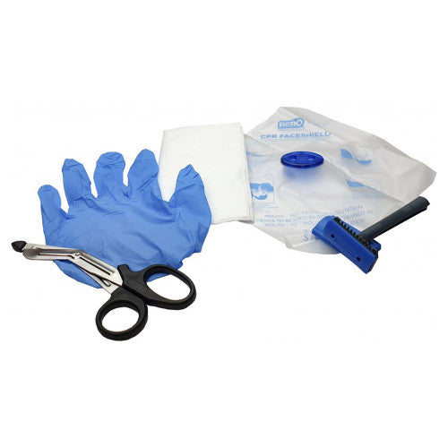 CARDIACT AED BASIC PREP KIT 12.5 X 20.5CM