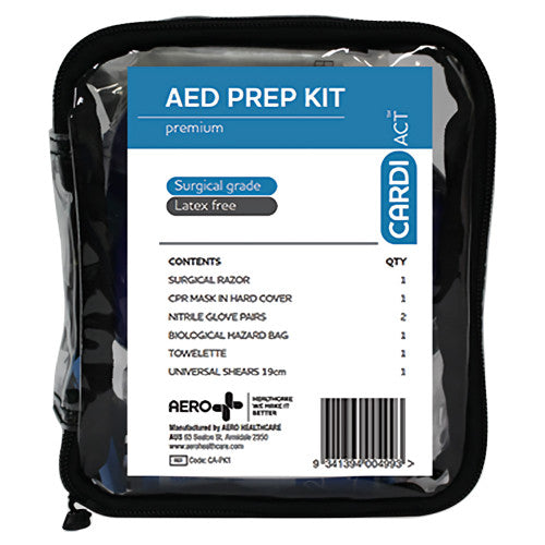 CARDIACT AED PREMIUM PREP KIT 14 X 16 X 6CM