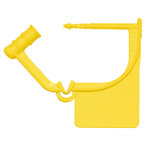 CARDIACT SMALL PLASTIC SAFETY SEAL YELLOW (PACK OF 100)