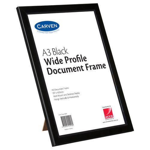 Carven Document Frame Wide Profile Black A3