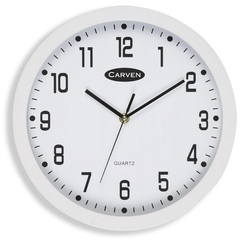 Carven Wall Clock 300mm White Frame