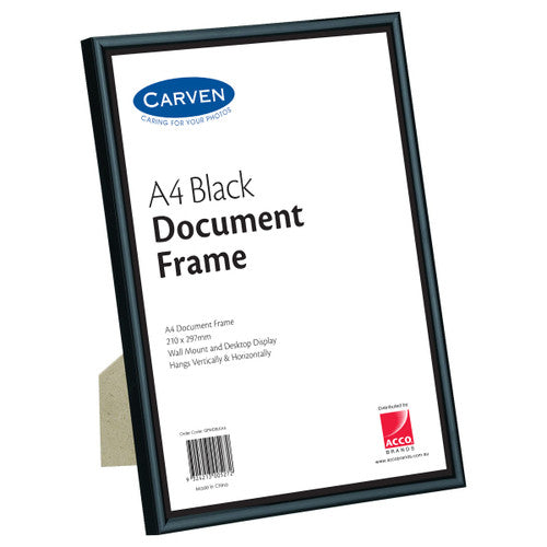 Carven Document Frame Black A4