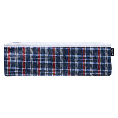 Celco Tartan Pencil Case 340 x 100mm Assorted Pack of 10