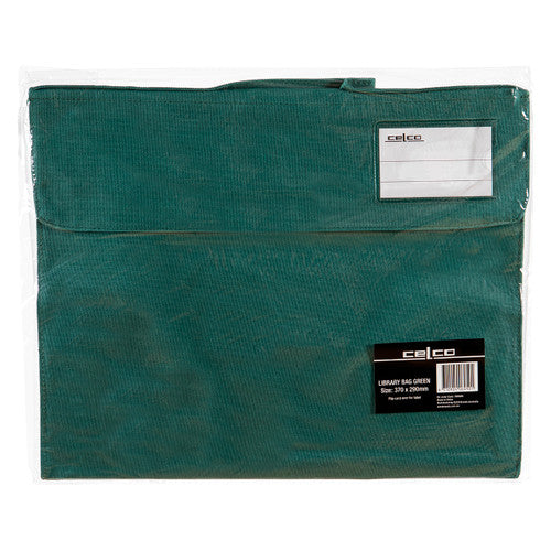 Celco Library Bag Dark Green Pack of 10