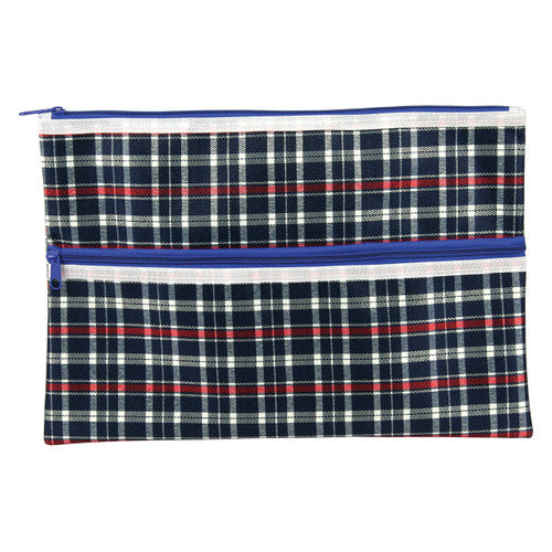 Celco Tartan Cases 375 x 264mm 2 Zip Pack of 10