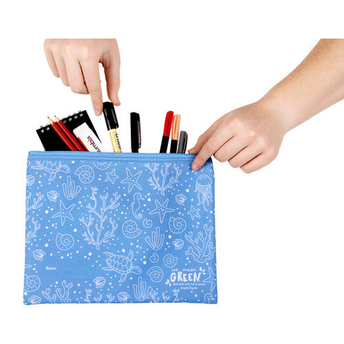 Celco We Mean Green Pencil Cases Assorted Pack of 12