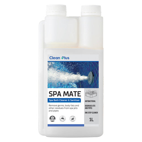 Clean Plus Spa Bath Cleaner and Sanitiser Spa Mate 1L Pack of 12