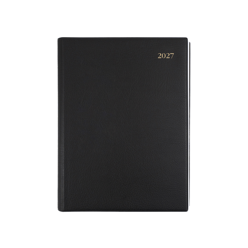 Debden Associate 2027 A4 week to view diary black cover angled view