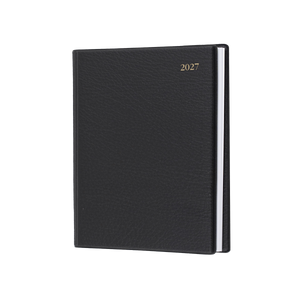 Debden Associate 2027 A5 Day to a Page Diary Black front cover