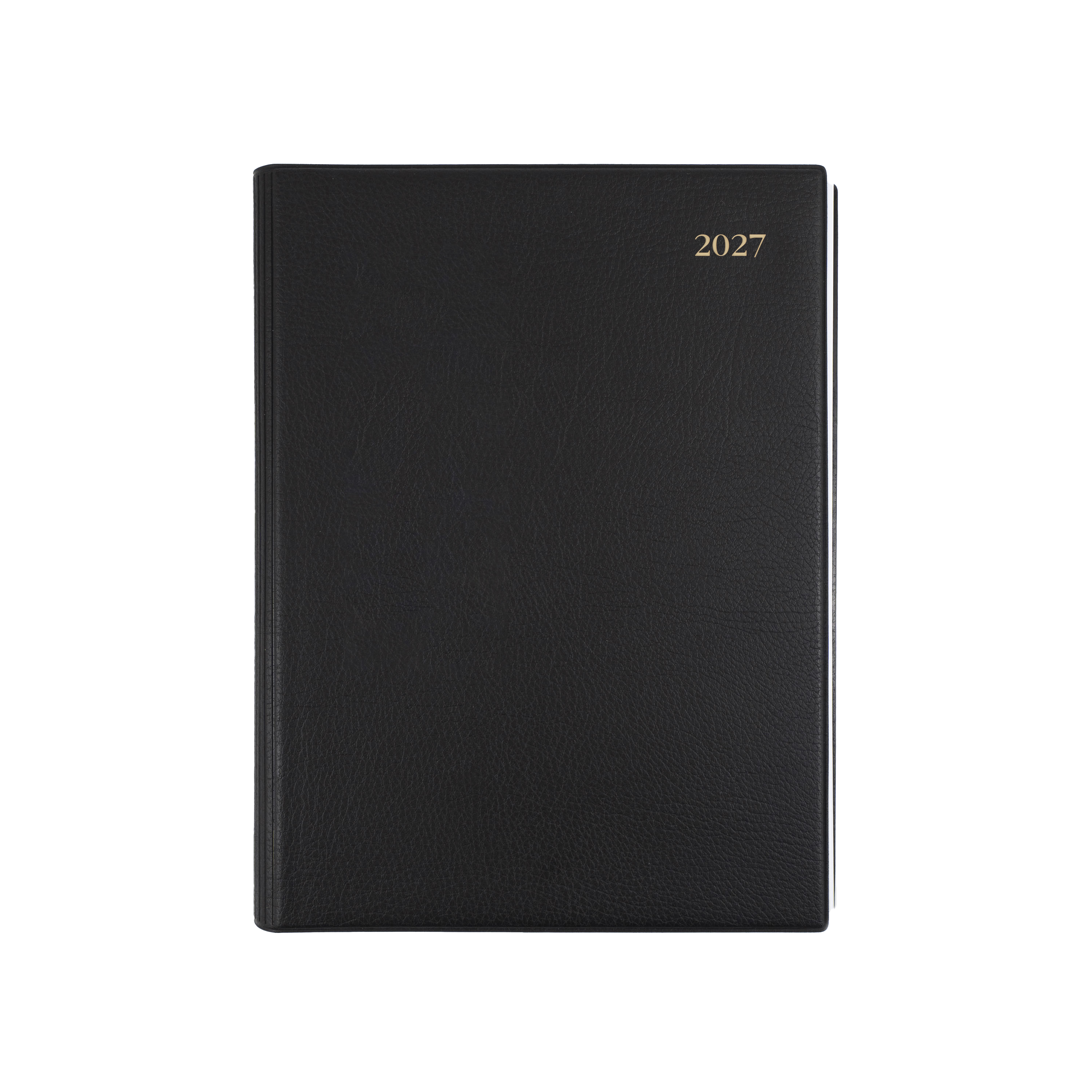 Debden Associate 2027 A5 week to view diary black cover angled view
