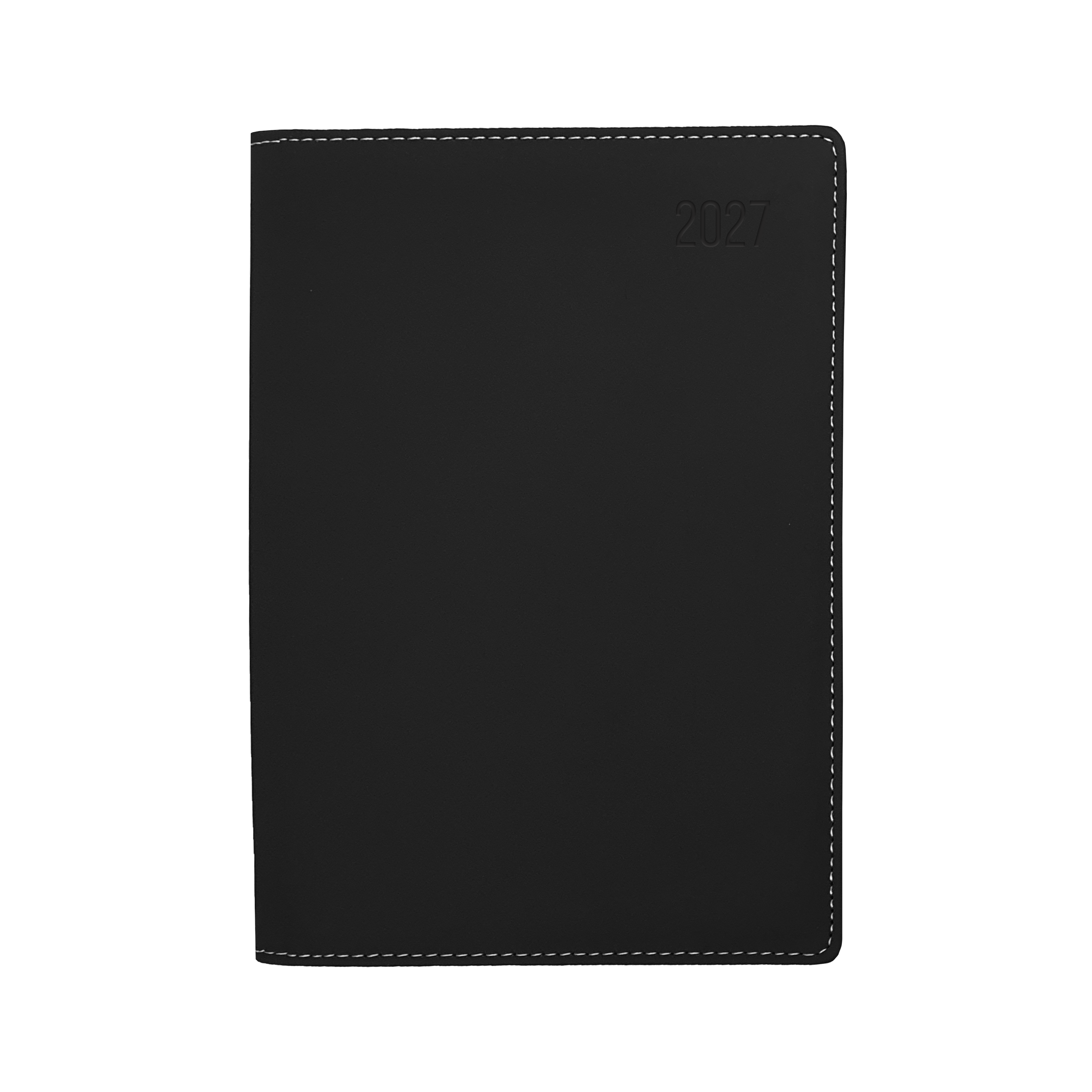 Debden Associate II 2027 A4 week to view diary black cover angled view