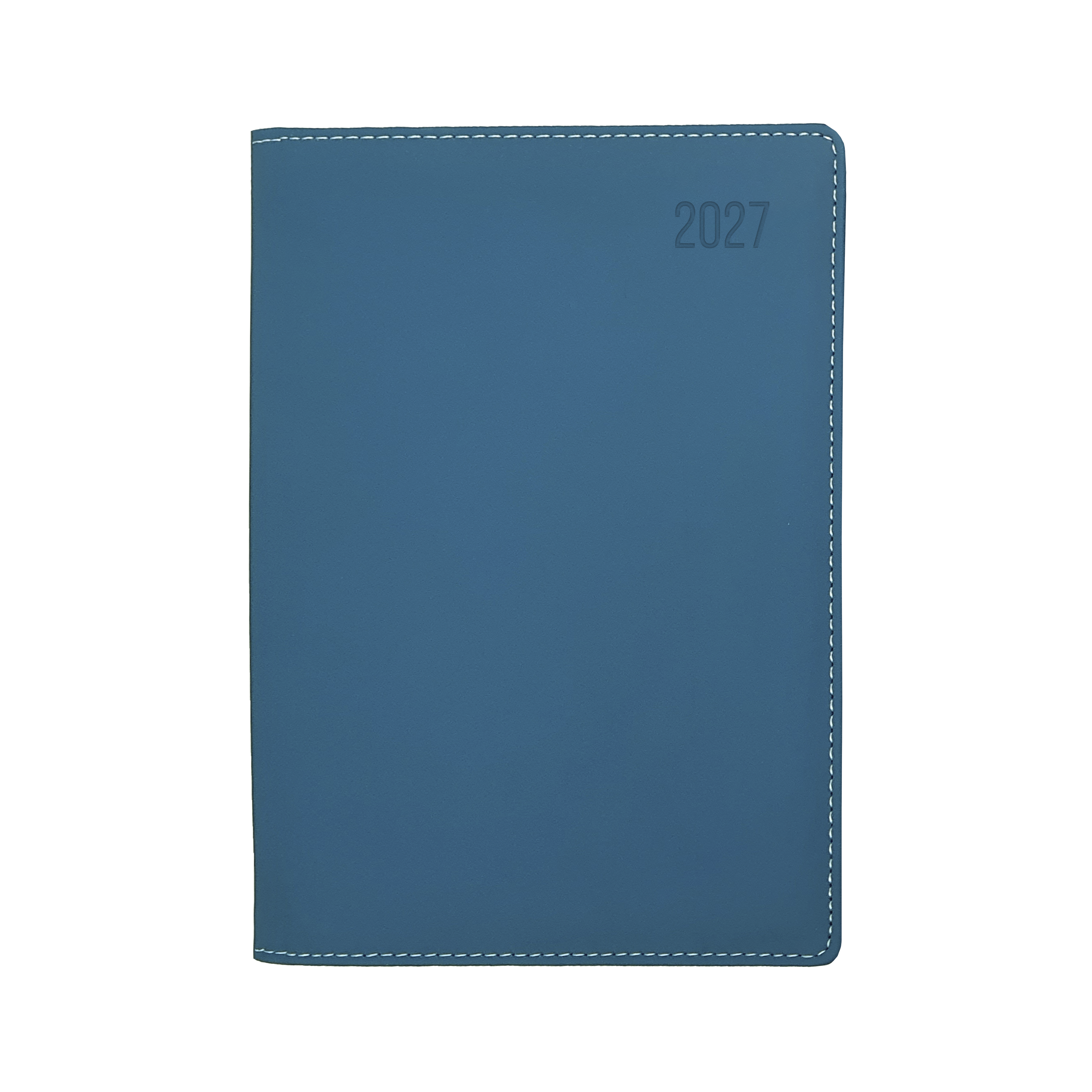 Debden Associate II 2027 A4 week to view diary teal cover angled view