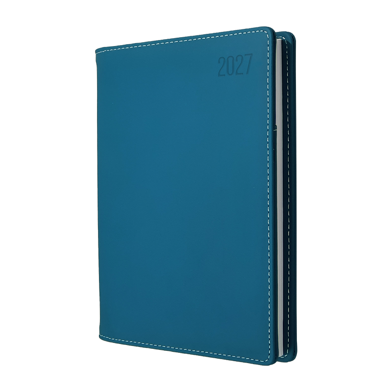 Debden Associate II 2027 A5 Day to a Page Diary Teal front cover