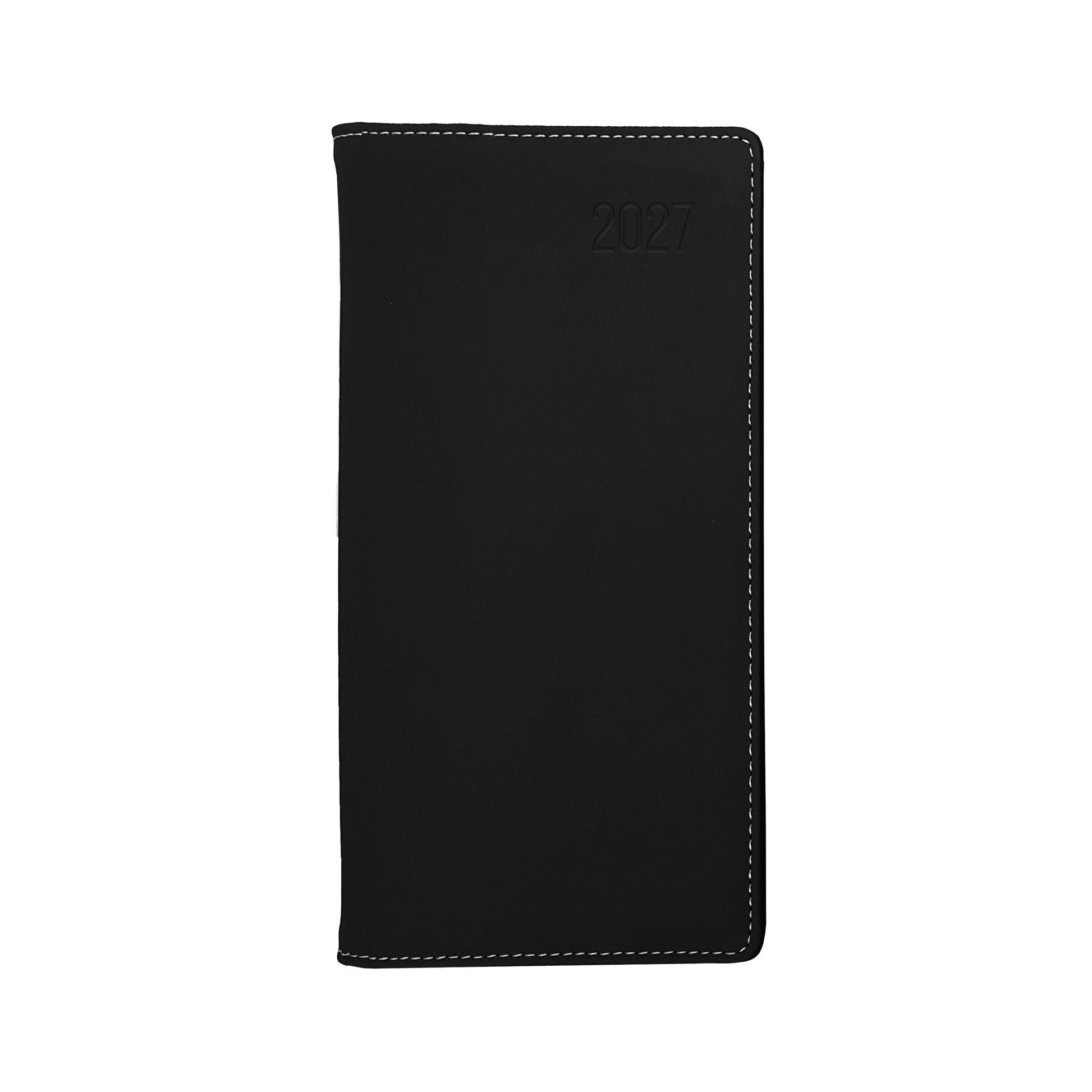 Debden Associate II 2027 B6/7 week to view diary black cover angled view