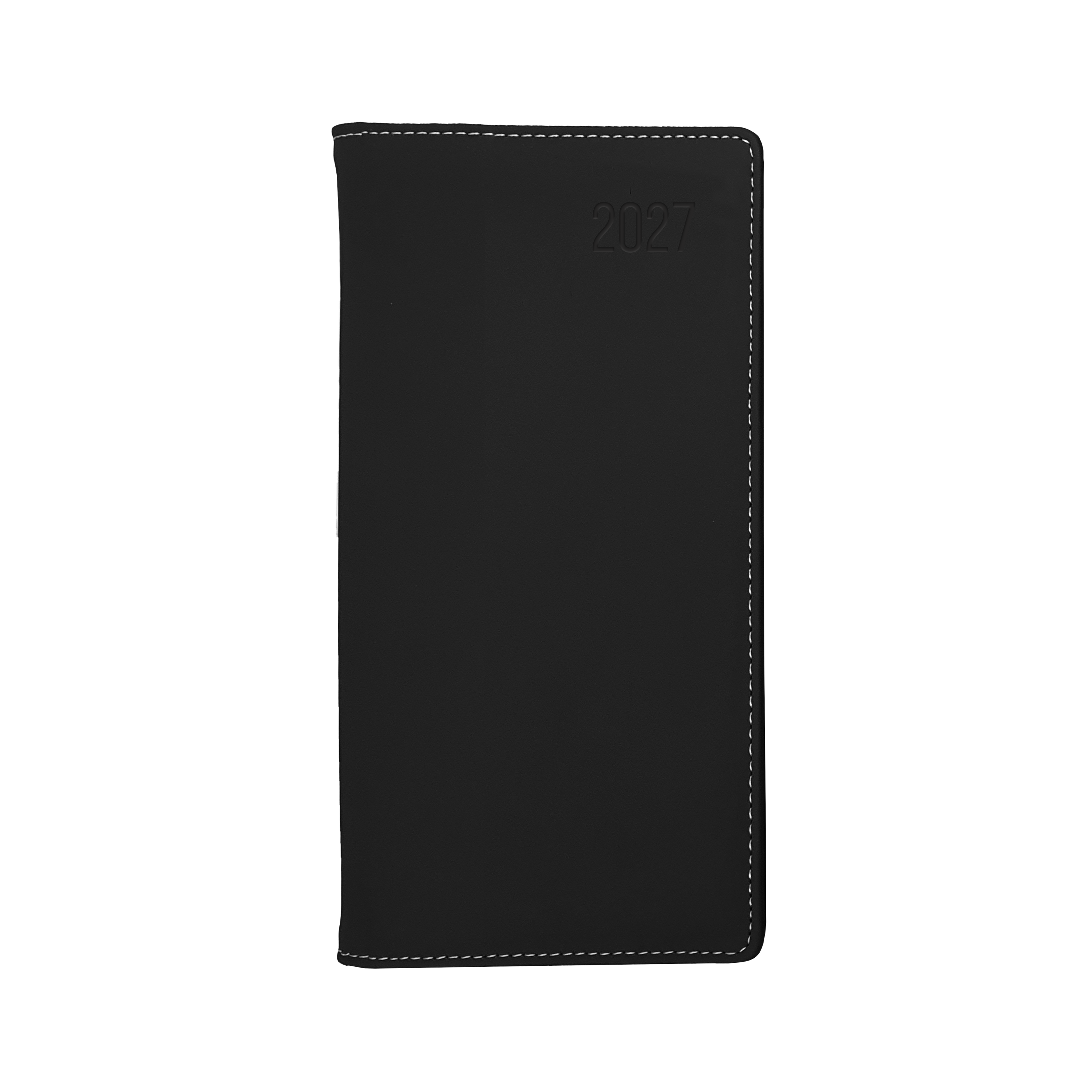 Debden Associate II 2027 B6/7 week to view diary black cover angled view