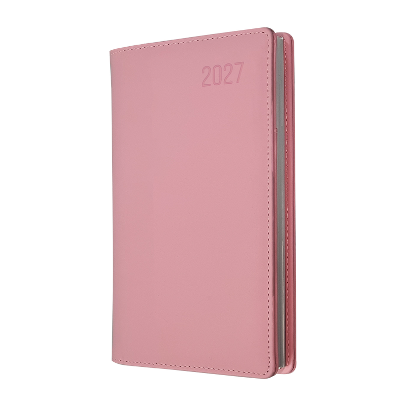 Debden Associate II 2027 B6/7 Week to View Diary Pink front cover