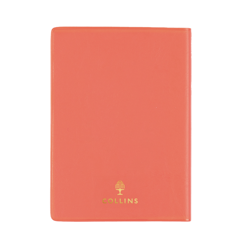 Collins Belmont 2027 A7 pocket week to view diary orange interior layout