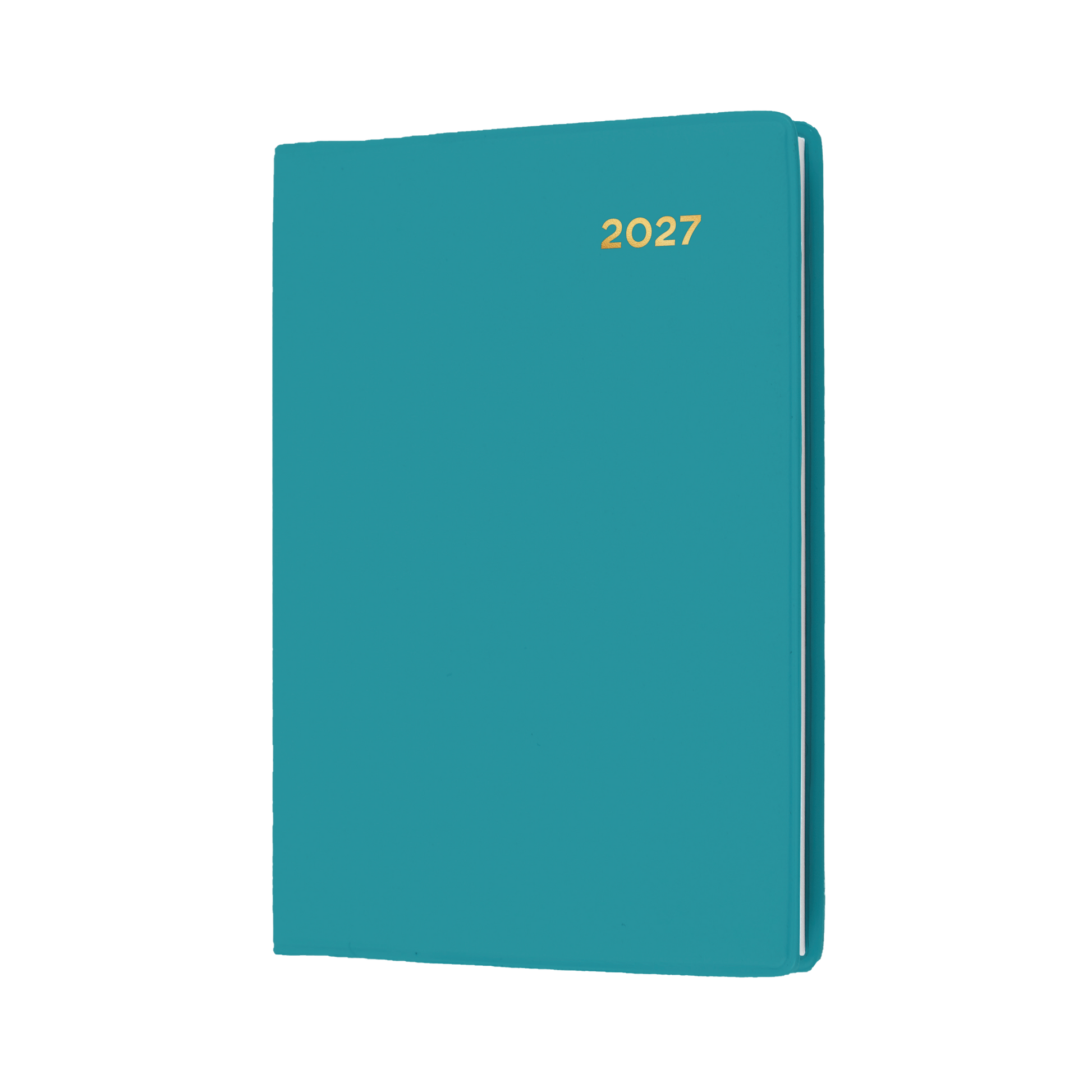 Collins Belmont 2027 A7 Pocket Week to View Diary Teal front cover