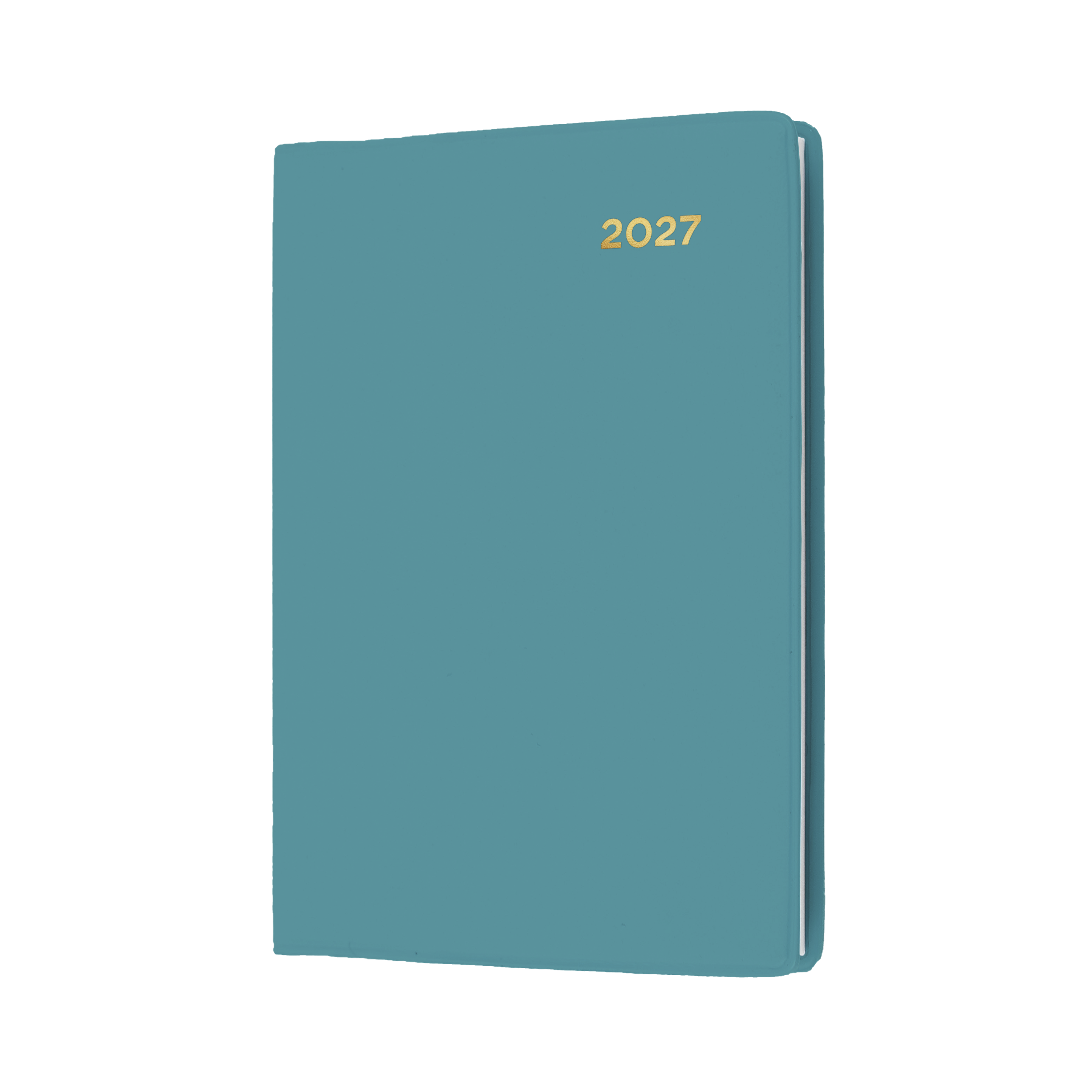 Collins Belmont 2027 A7 Pocket Week to View Diary Teal front cover