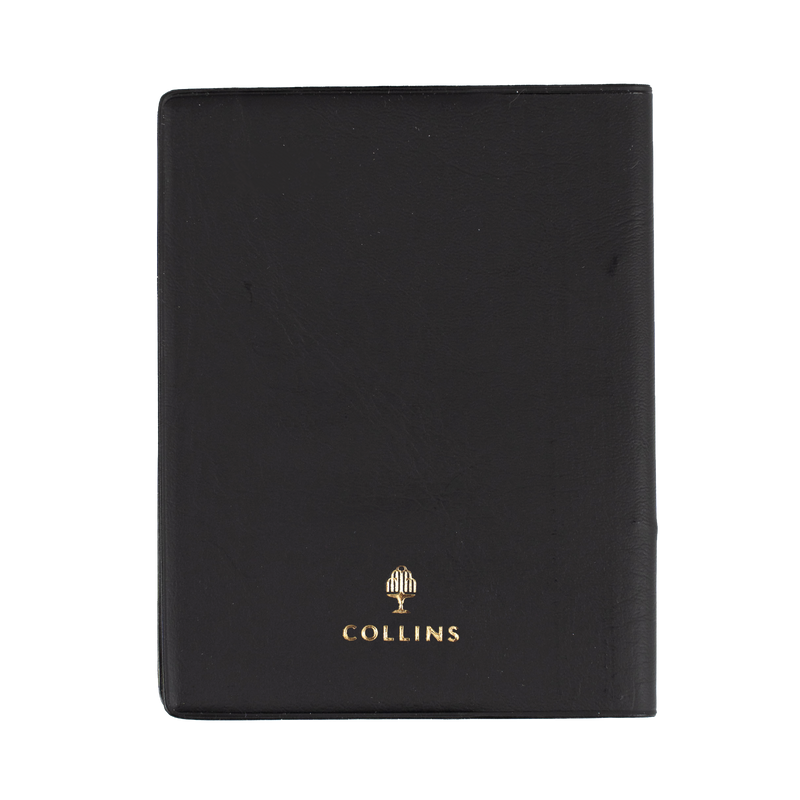 Collins Belmont 2027 A7 pocket week to view with pencil diary black interior layout