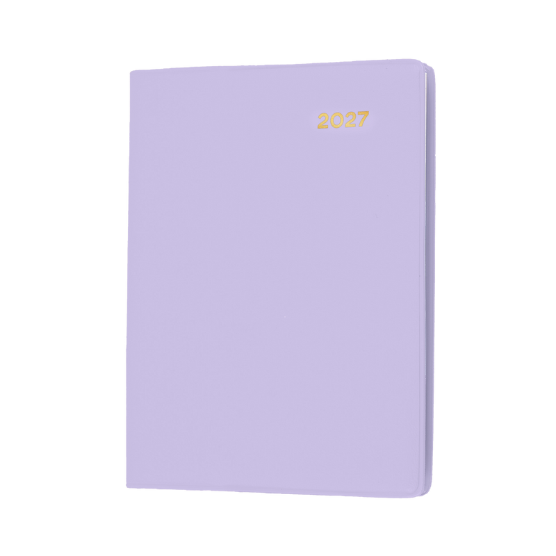 Collins Belmont 2027 A7 Pocket Week to View with Pencil Diary Lilac front cover