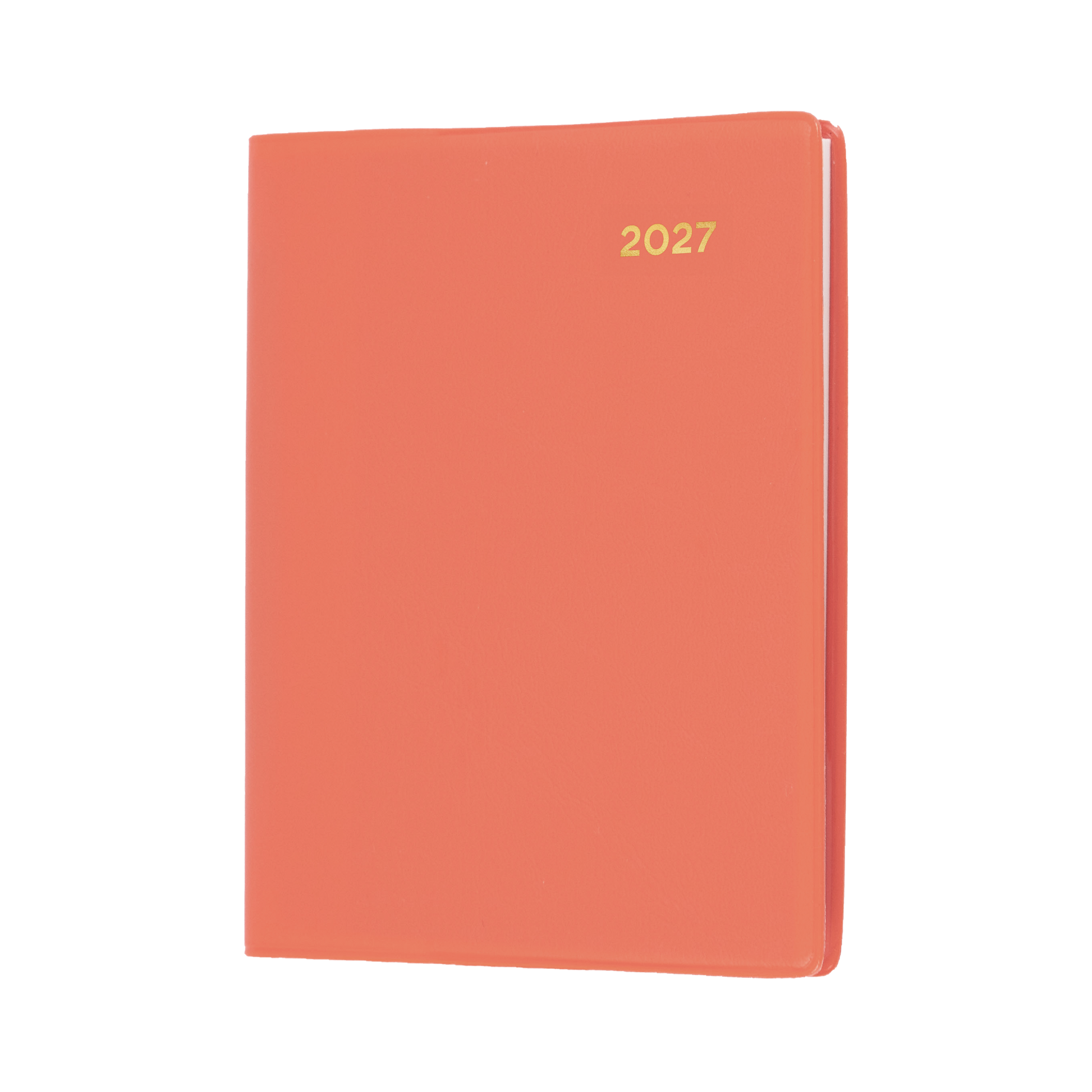 Collins Belmont 2027 A7 Pocket Week to View Diary with Pencil Orange front cover