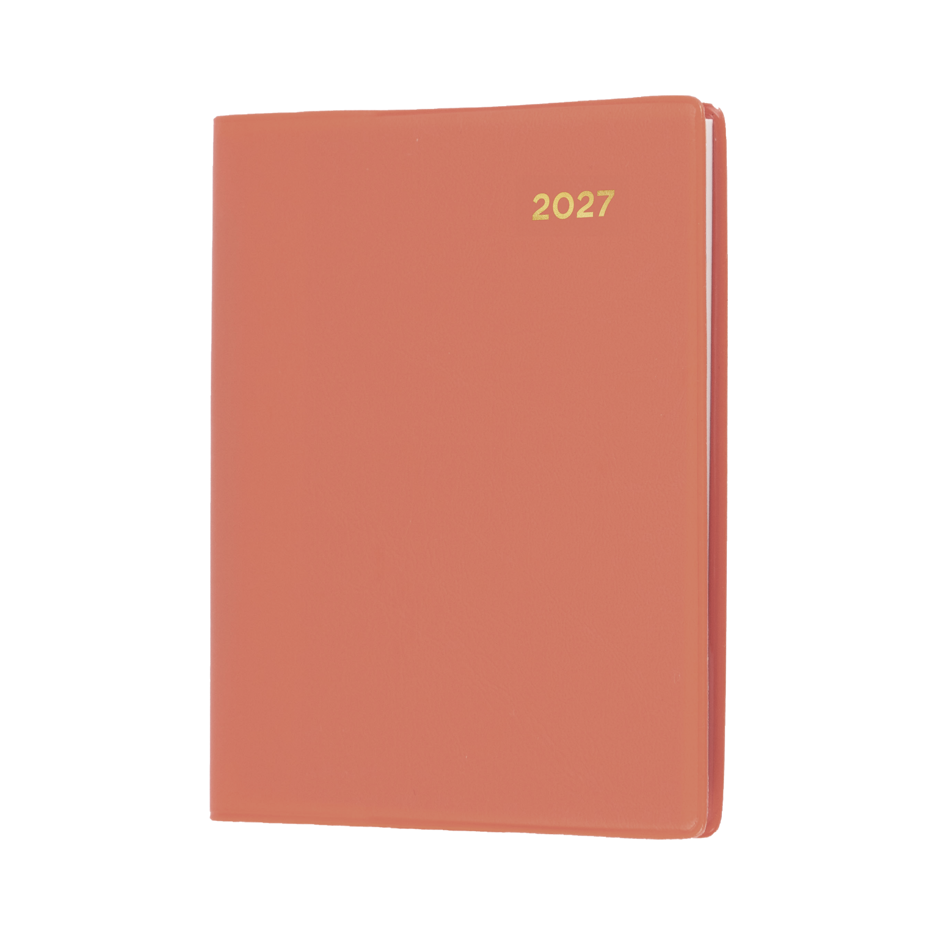 Collins Belmont 2027 A7 Pocket Week to View Diary with Pencil Orange front cover