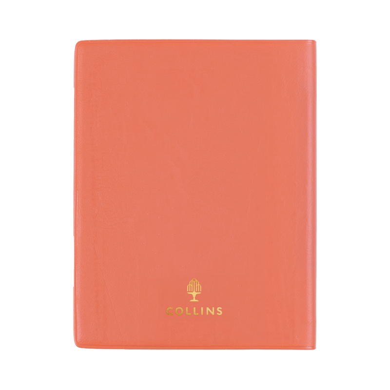 Collins Belmont 2027 A7 Pocket Week to View Diary with Pencil Orange interior week to view layout