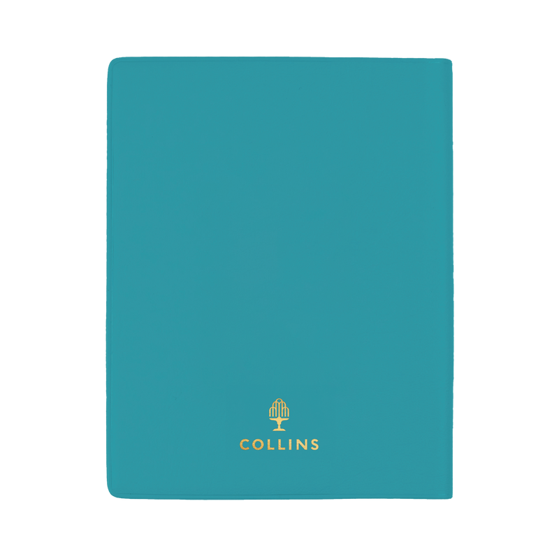 Collins Belmont 2027 A7 Pocket Week to View Diary with Pencil Teal interior week to view layout
