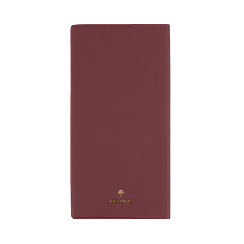 Collins Belmont 2027 B6/7 Landscape Week to View Diary Burgundy interior week to view layout