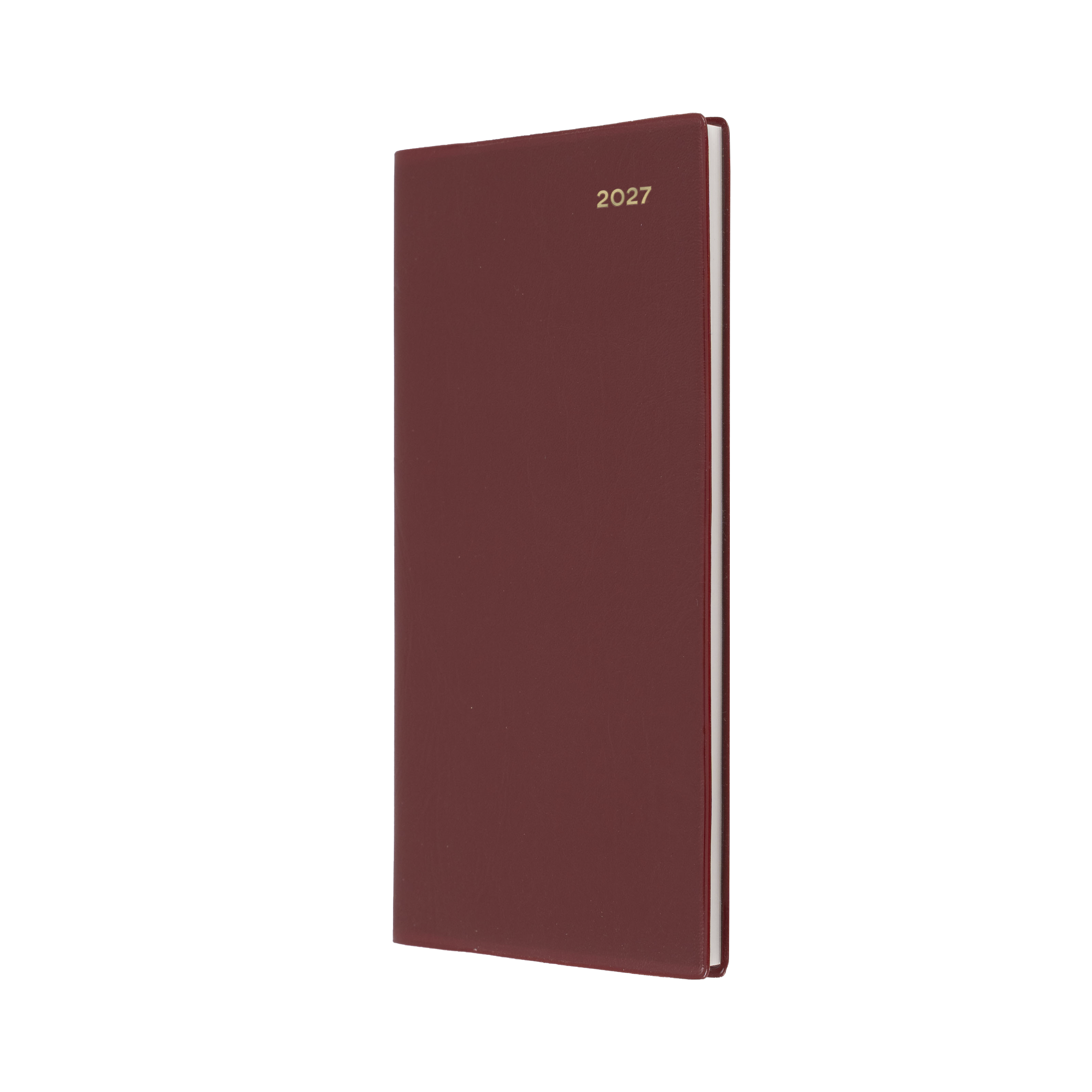 Collins Belmont 2027 B6/7 Slimline Week to View Diary Burgundy front cover