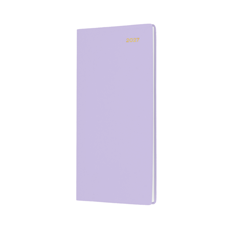 Collins Belmont 2027 B6/7 Slimline Week to View Diary Lilac front cover