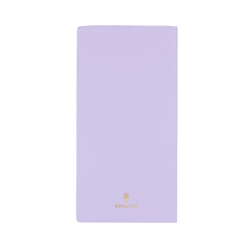 Collins Belmont 2027 B6/7 Slimline Week to View Diary Lilac interior week to view layout