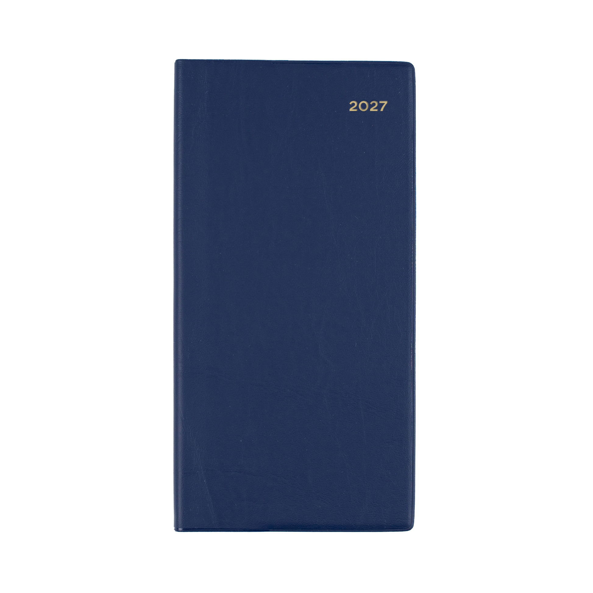 Collins Belmont 2027 B6/7 Slimline Week to View Diary Navy angled view