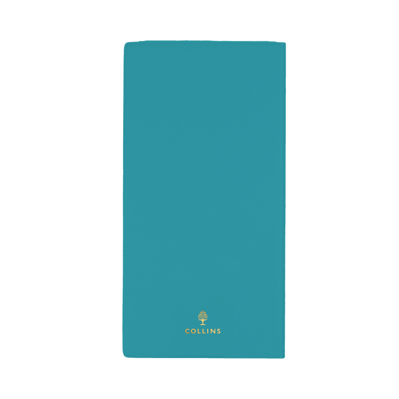 Collins Belmont 2027 B6/7 Slimline Week to View Diary Teal interior week to view layout
