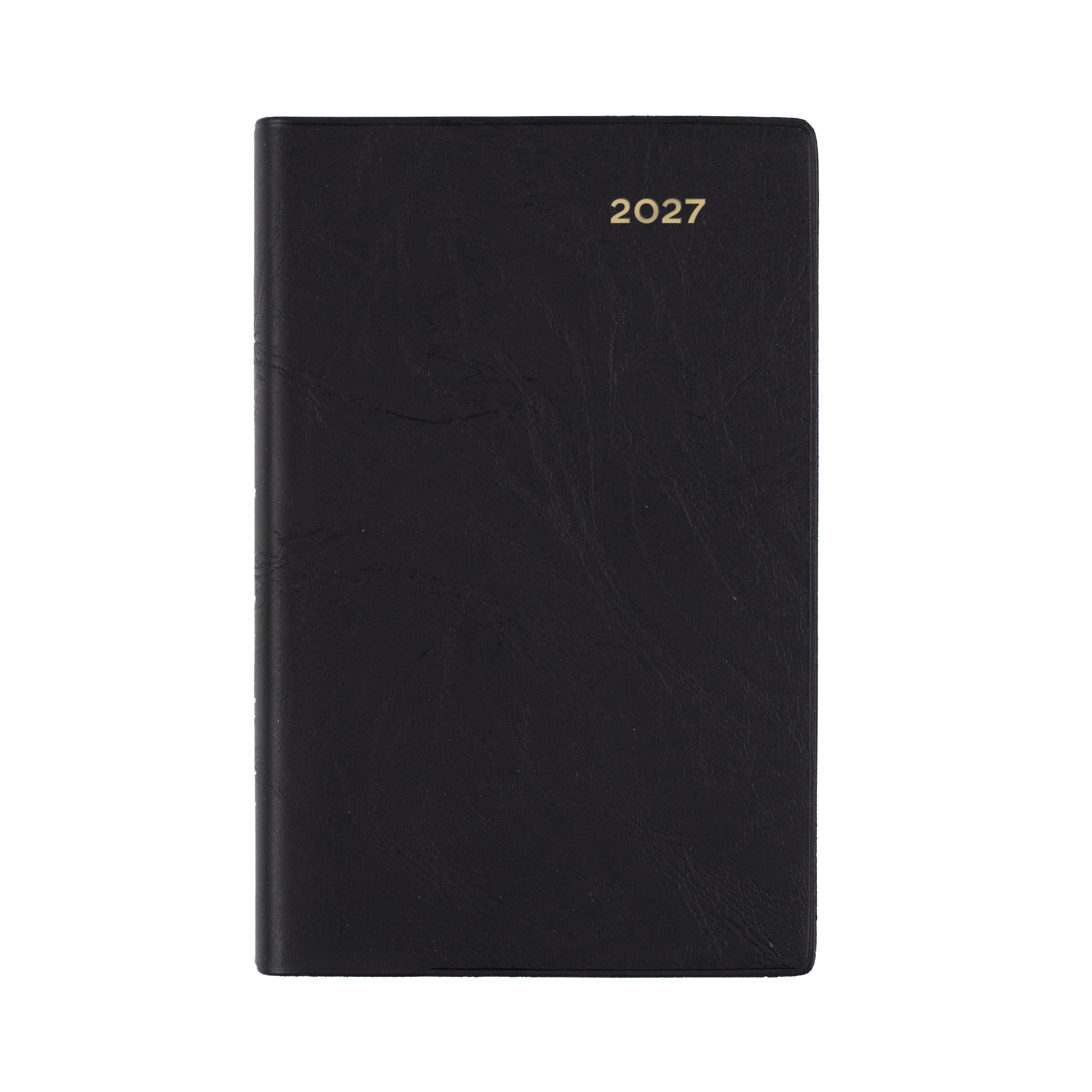 Collins Belmont 2027 B7R Day to Page Diary Black angled view