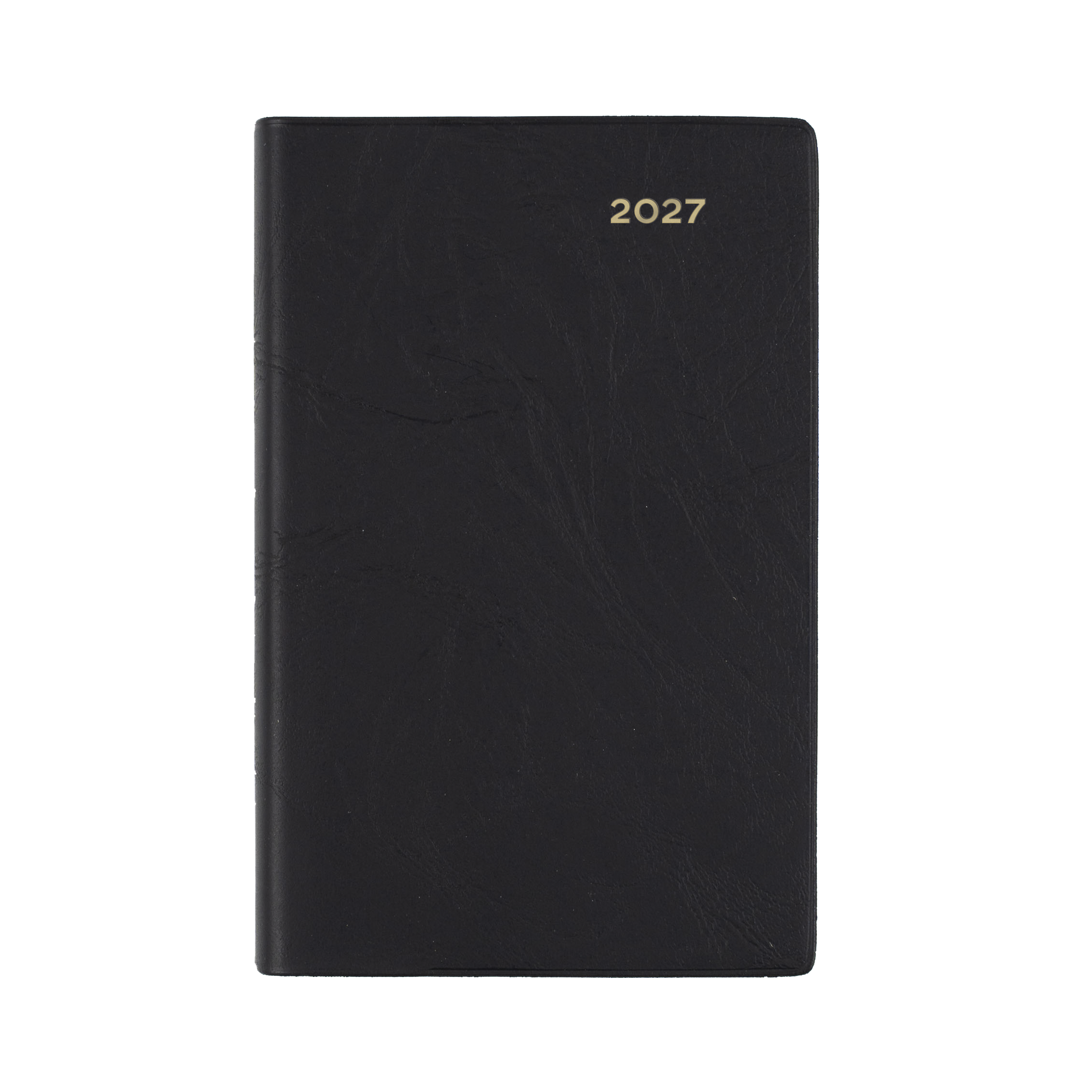 Collins Belmont 2027 B7R Day to Page Diary Black angled view