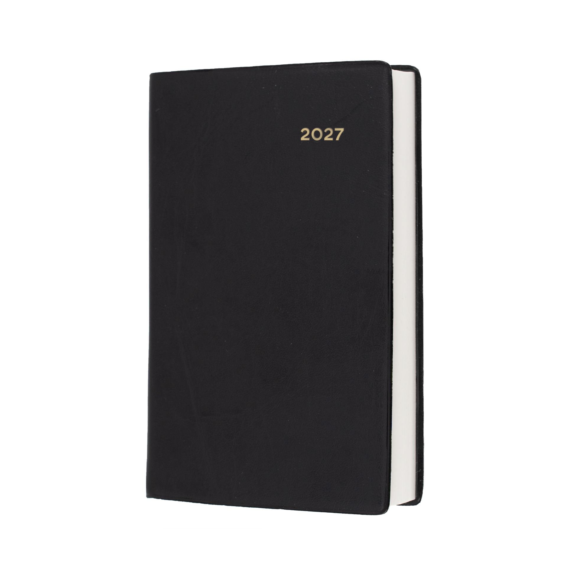 Collins Belmont 2027 B7R Day to Page Diary Black front cover