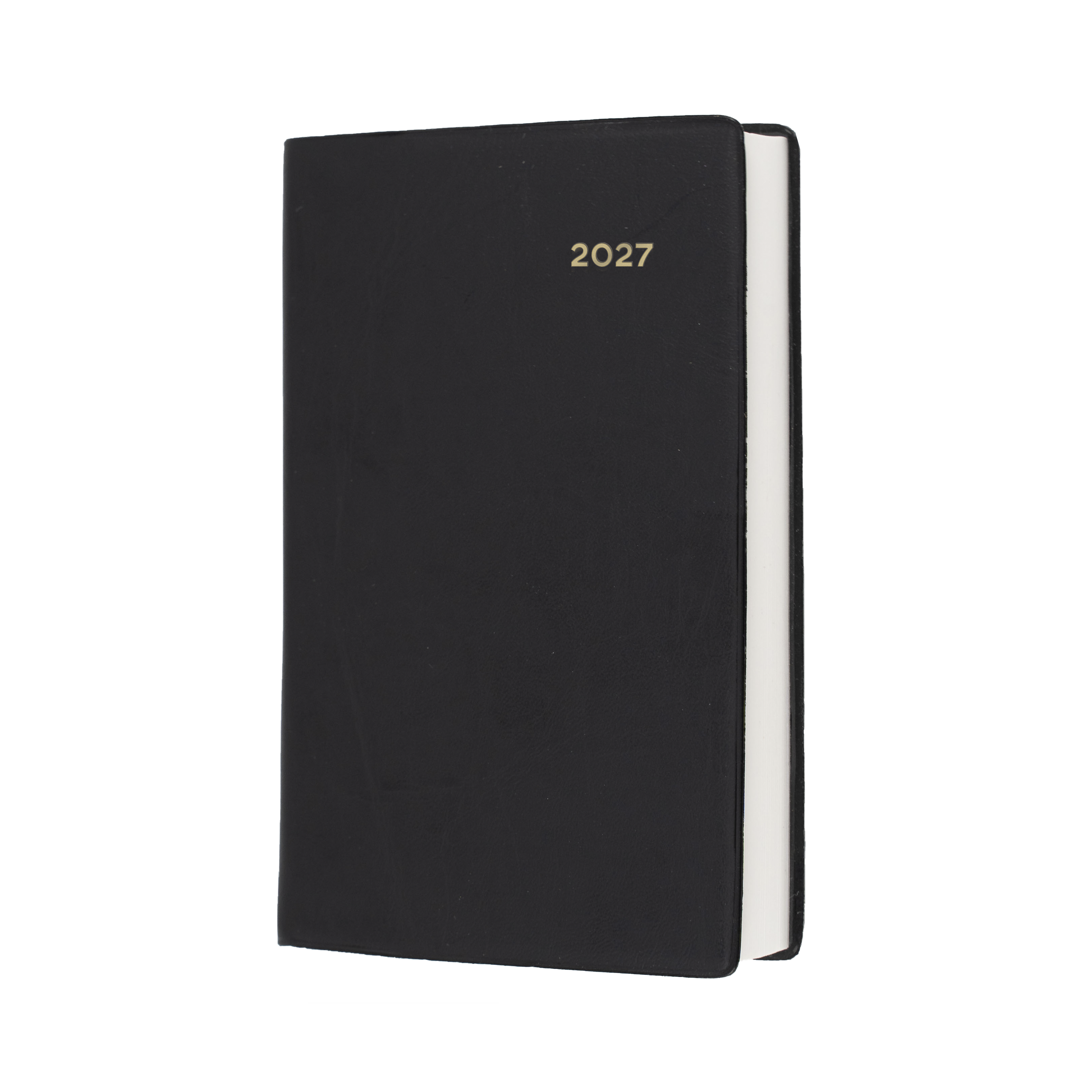 Collins Belmont 2027 B7R Day to Page Diary Black front cover
