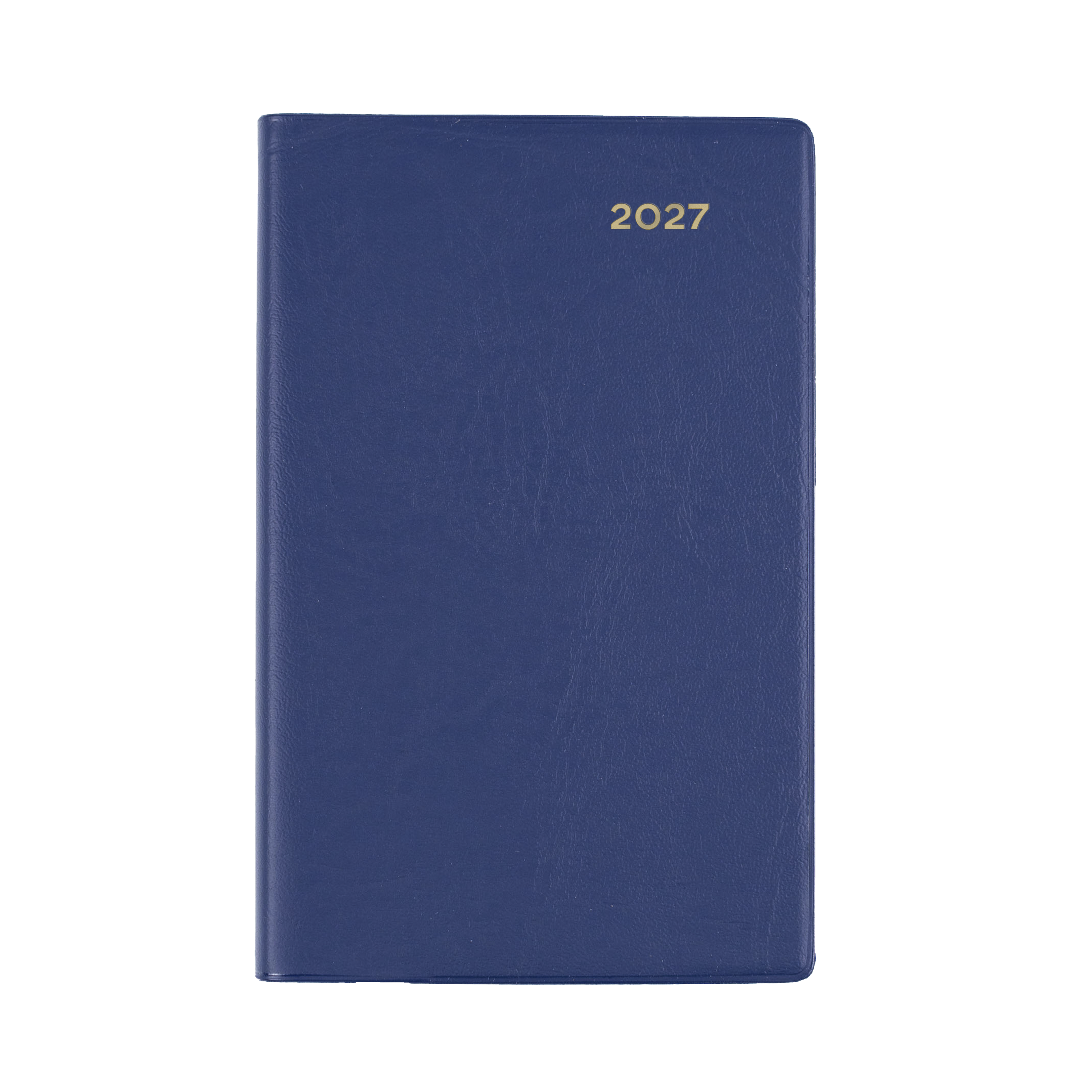 Collins Belmont 2027 B7R Day to Page Diary Navy angled view