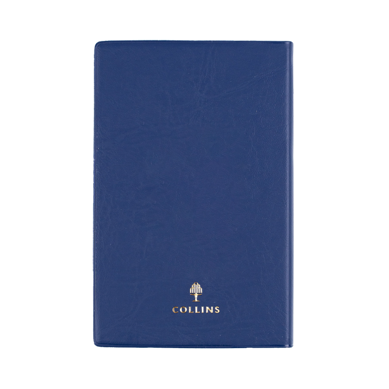 Collins Belmont 2027 B7R Day to Page Diary Navy interior day to page layout